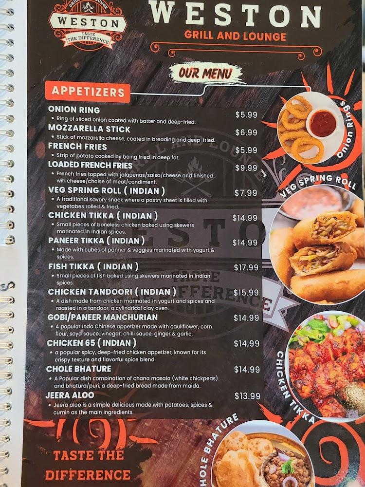 Weston Grill And Lounge Menu image 3