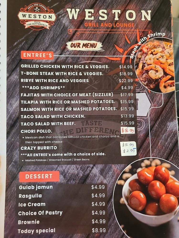 Weston Grill And Lounge Menu image 4